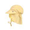 LÄSSIG Sun Protection Flap Hat pale yellow 1-3 years size 48/51