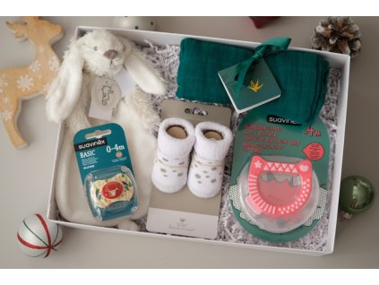VÁNOČNÍ DÁRKOVÝ BOX PRO NOVOROZENCE JOY+