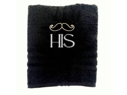 Schnurrbart Hand/Badetuch mit Namen Schön gestickter aus 100% Baumwolle