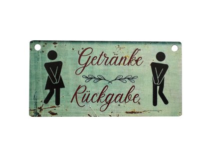 Hölzerne Zedern "Getränke rückgabe"