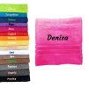 Hand/Badetuch mit Namen Bestickt Duchtuch Geschenk aus 100% Baumwolle