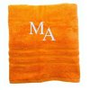 Personalisiertes Hand/Badetuch mit Monogramm Schön gestickter aus 100% Baumwolle