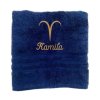 Handtuch mit Namen und Sternzeichen aus 100% Baumwolle