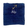 Handtuch mit Namen und Sternzeichen aus 100% Baumwolle