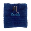 Handtuch mit Namen und Sternzeichen aus 100% Baumwolle