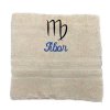 Handtuch mit Namen und Sternzeichen aus 100% Baumwolle