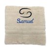 Handtuch mit Namen und Sternzeichen aus 100% Baumwolle