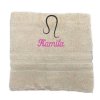 Handtuch mit Namen und Sternzeichen aus 100% Baumwolle