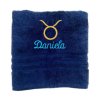 Handtuch mit Namen und Sternzeichen aus 100% Baumwolle