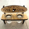 Personalisiert Hochzeit schnapsbänkle mit 2 Gläsern