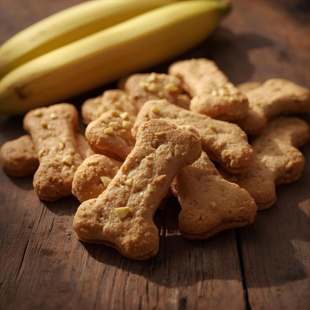 Banánové sušenky s arašídovým máslem pro psy