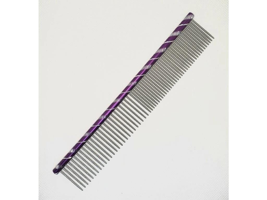 5719 kovovy hreben 16 cm fialovy 50 50 hroty 26 mm