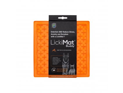 9349785000456 LM9003OR DR LickiMat Buddy Dog Orange (1)