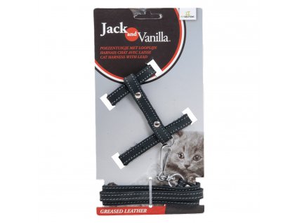 Jack and Vanilla - kočičí postroj černý
