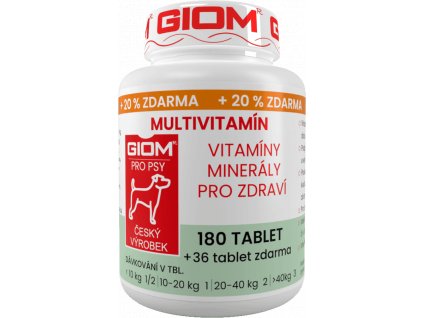 GIOM MULTIVITAMÍN 180 tablet + 20% zdarma