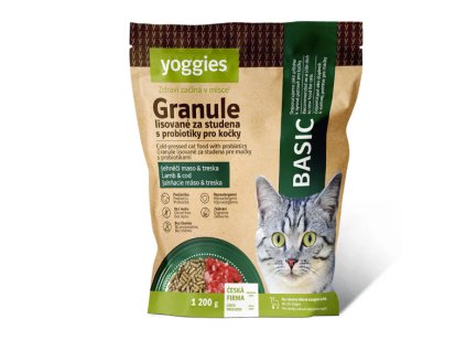 yogies granule pro kočky jehně a treska
