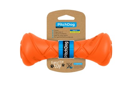 Výcviková činka - PitchDog 18 cm oranžová