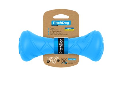 Výcviková činka - PitchDog 18 cm, modrá