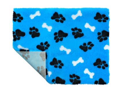 C Teal with Black Paw & White Bone