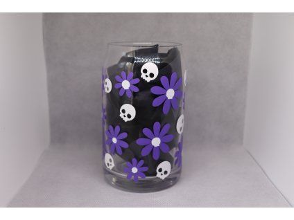 Flowers skulls