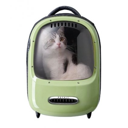 16835 1 batoh na kocku petkit breezy2 smart cat carrier zeleny
