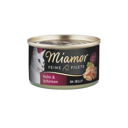 Miamor Cat Filet konzerva kuře+šunka v želé 100g