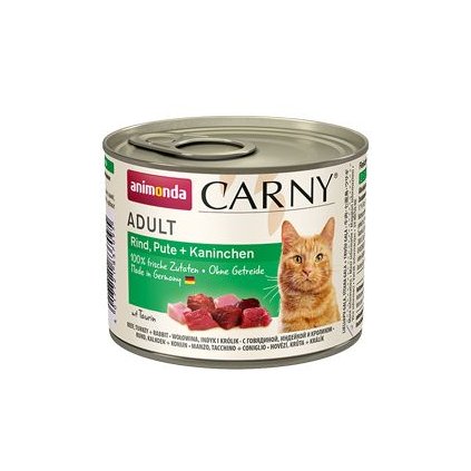 Animonda konzerva kocka CARNY Adult hov/kruta/králík 200g