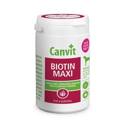 Canvit Biotin Maxi pro psy ochucený 230g