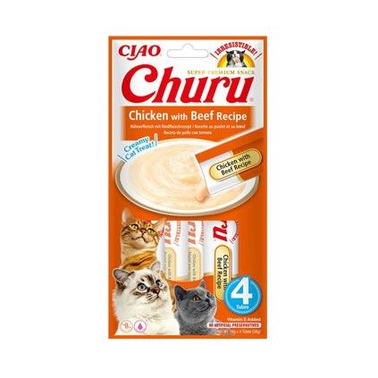 Churu Cat Chicken with Beef Recipe 4x14g
