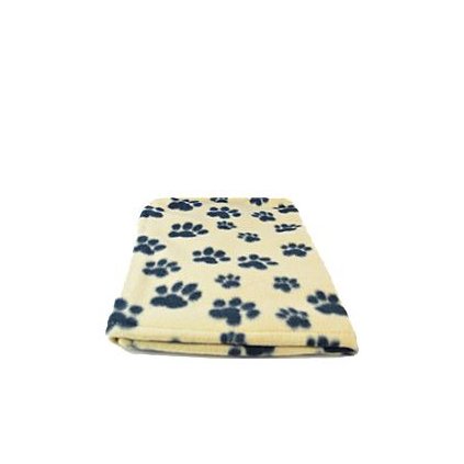 Deka pro psy BEANY hnedá a cerné tlapky 100x70cm TR