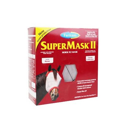 FARNAM Supermask II bez uší vel. HORSE šedo-modrá