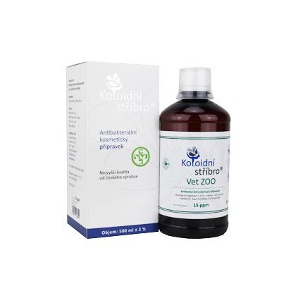 Koloidní stríbro 0,5l koncentrace 15ppm