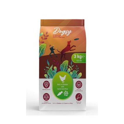 Kraftia DOGSY Adult M/L Chicken & Carrot & Rice 3kg