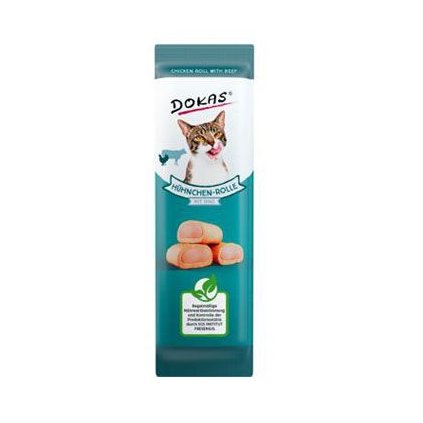 Pochoutka Dokas kur. rolky s náplní z hovezí,tunák 10g