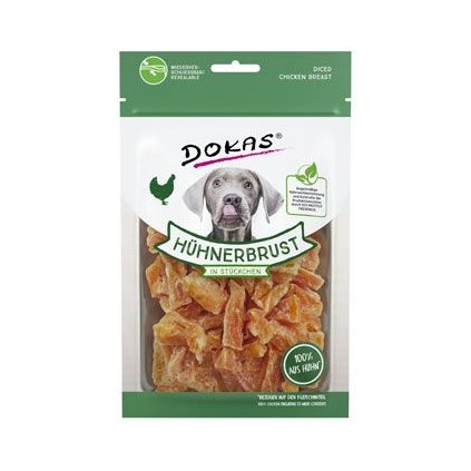 Pochoutka Dokas kurecí prsa kousky 70g