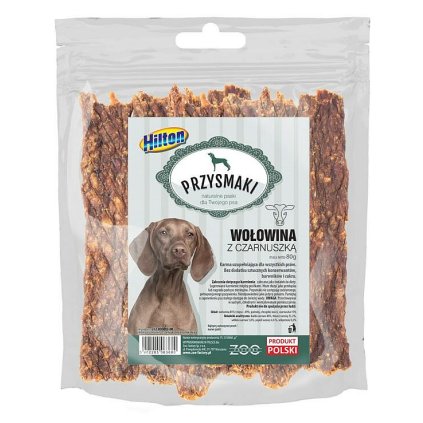 Pochoutka Hovezí plátky s cerným kmínem 80g