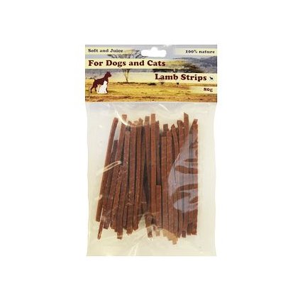 Pochoutka Jehnecí proužky mekké 80g