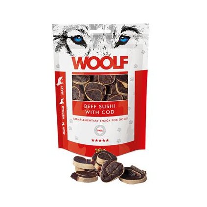 WOOLF pochoutka beef sushi with cod 100g