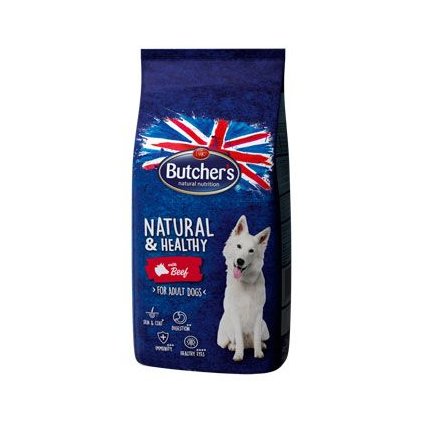 Butcher's Dog Natural&Healthy Dry s hovězím masem 15kg