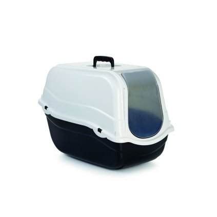 Beeztees Toaleta pro kocky ROMEO cerná/bílá 57x39x41cm
