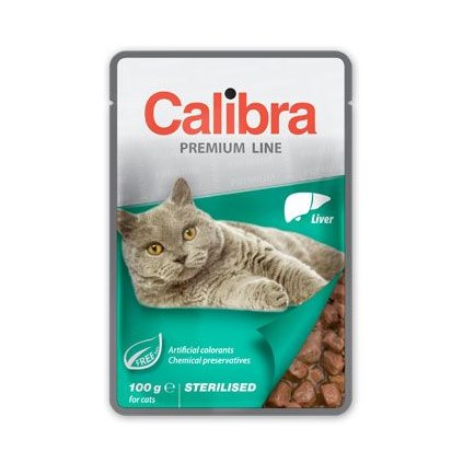 Calibra Cat  kapsa Premium Sterilised Liver 100g