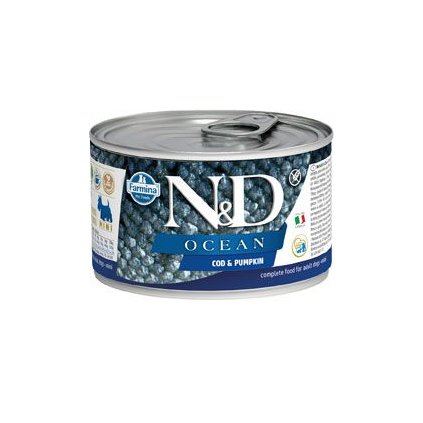 N&D DOG OCEAN Adult Codfish & Pumpkin Mini 140g