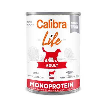 Calibra Dog Life  konz.Adult Beef with carrots 400g