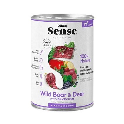 SENSE konzerva Adult Wild Boar&Deer 380g