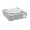 dog bowl solo ceramic grey bowlandbonerepublic p1