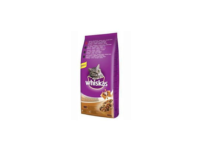 Whiskas Dry s hovädzím mäsom 14 kg