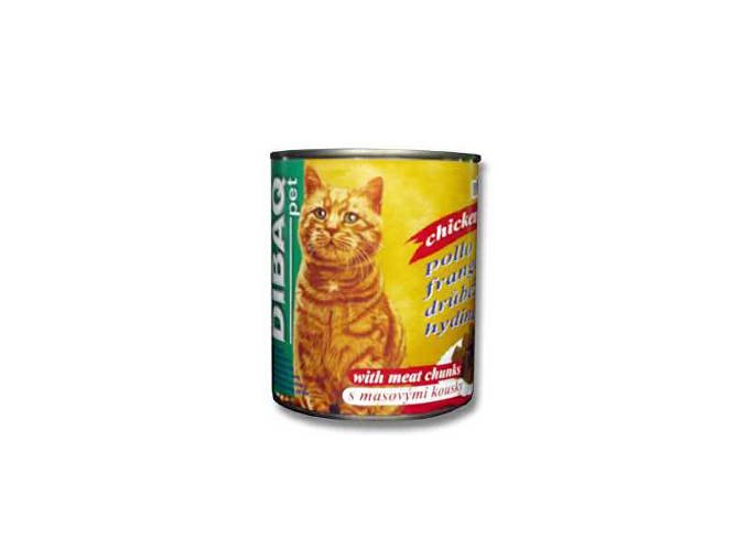 Dibaq Pet mačka konz. hydinové 810g