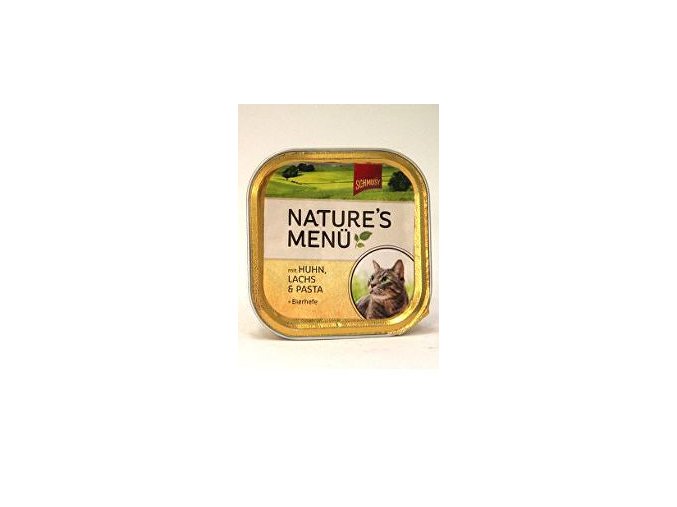 Schmusy Cat Nature Menu vanička kura + losos 100g