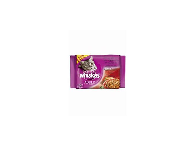 Whiskas kapsa Menu z tm. mäsa na šťave 4x100g