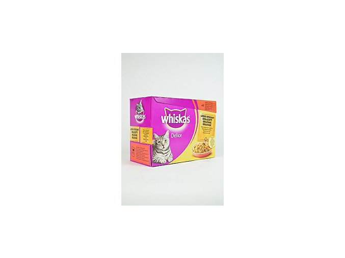 Whiskas kapsa Delice grilované mäso 12x85g